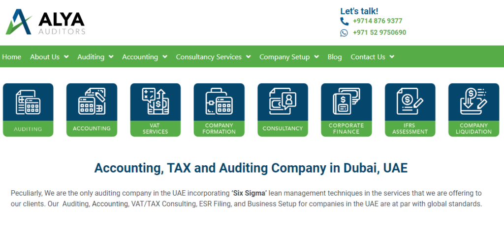 Alya - accounting services for small business in dubai